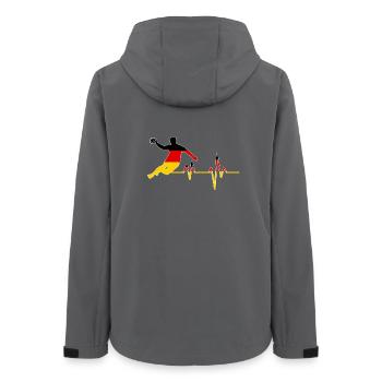 Battement de cœur du handball - Veste softshell femme recyclée Stanley/Stella - charbon - Dos - AI Model Female 172 light (172cm)