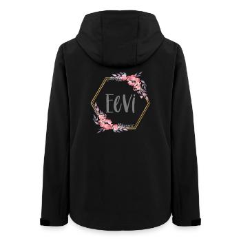 Eevi fille nom cadeau de bébé - Veste softshell femme recyclée Stanley/Stella - noir - Dos - AI Model Female 172 light (172cm)