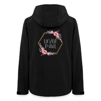 Linzer Madl Österreich Heimat Mädchen Geschenk - Frauen Recycelte Softshelljacke von Stanley/Stella - Schwarz - Hinten - AI Model Female 172 light (172cm)