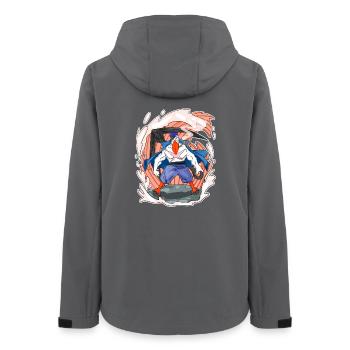 Gull - Women’s Recycled Softshell Jacket by Stanley/Stella - anthracite - Back - AI Model Female 172 light (172cm)