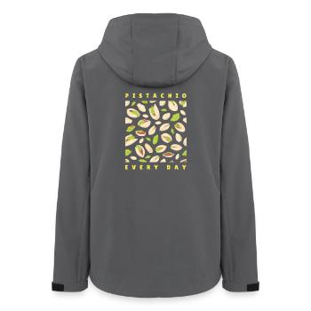 Pistazie Everyday Nuts Aesthetic Food Shirt - Frauen Recycelte Softshelljacke von Stanley/Stella - Anthrazit - Hinten - AI Model Female 172 light (172cm)