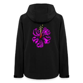 KIANA (lila) - Frauen Recycelte Softshelljacke von Stanley/Stella - Schwarz - Hinten - AI Model Female 172 light (172cm)