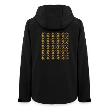 hufeisenmuster, pferde fans - Frauen Recycelte Softshelljacke von Stanley/Stella - Schwarz - Hinten - AI Model Female 172 light (172cm)