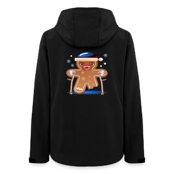 WEIHNACHTEN GUTE BESSERUNG - GEHHILFE GEHSTÜTZE - Frauen Recycelte Softshelljacke von Stanley/Stella - Schwarz - Hinten - AI Model Female 172 light (172cm)