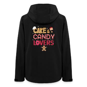 Cake & Candy Lovers T-Shirt - Women’s Recycled Softshell Jacket by Stanley/Stella - black - Back - AI Model Female 172 light (172cm)