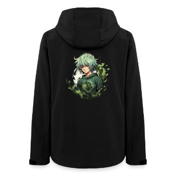 Manga Design - Frauen Recycelte Softshelljacke von Stanley/Stella - Schwarz - Hinten - AI Model Female 172 light (172cm)
