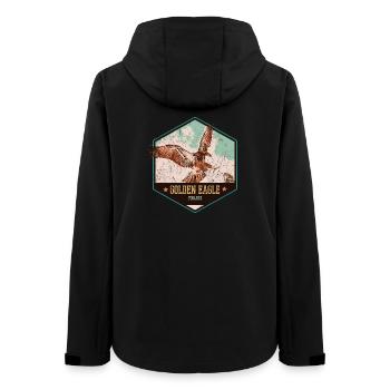 Aigle royal de Finlande – Illustration sauvage - Veste softshell femme recyclée Stanley/Stella - noir - Dos - AI Model Female 172 light (172cm)