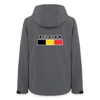 Belgium - Belgique - Belgika - Belgien - بلجيكا - Veste softshell femme recyclée Stanley/Stella - charbon - Dos - AI Model Female 172 light (172cm)