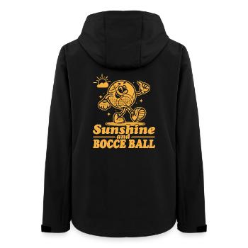 Sunshine And Bocce Ball with Jack Bocci Game Bocce - Women’s Recycled Softshell Jacket by Stanley/Stella - black - Back - AI Model Female 172 light (172cm)