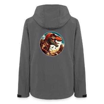 Dinosaure - Veste softshell femme recyclée Stanley/Stella - charbon - Dos - AI Model Female 172 light (172cm)