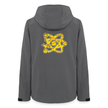 Symbole de la science Fromage scientifique - Veste softshell femme recyclée Stanley/Stella - charbon - Dos - AI Model Female 172 light (172cm)