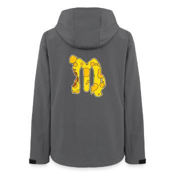 Zodiac sign Virgo Symbol - Women’s Recycled Softshell Jacket by Stanley/Stella - anthracite - Back - AI Model Female 172 light (172cm)