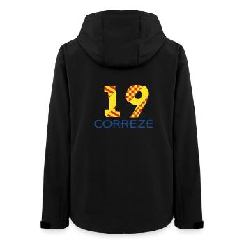 Corrèze - Women’s Recycled Softshell Jacket by Stanley/Stella - black - Back - AI Model Female 172 light (172cm)