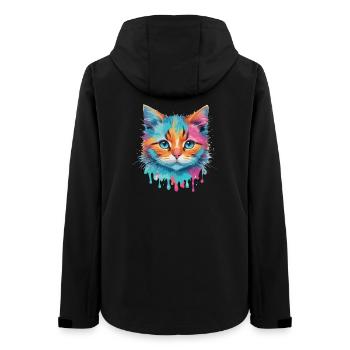 Niedliche Katze - Frauen Recycelte Softshelljacke von Stanley/Stella - Schwarz - Hinten - AI Model Female 172 light (172cm)