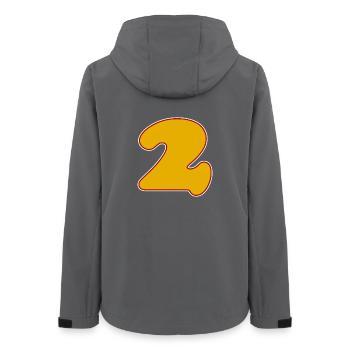 2 - Women’s Recycled Softshell Jacket by Stanley/Stella - anthracite - Back - AI Model Female 172 light (172cm)