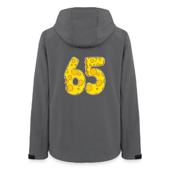 65 years of Lustig Käse - Women’s Recycled Softshell Jacket by Stanley/Stella - anthracite - Back - AI Model Female 172 light (172cm)