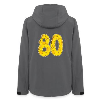 80 ans de fromage Lustig - Veste softshell femme recyclée Stanley/Stella - charbon - Dos - AI Model Female 172 light (172cm)