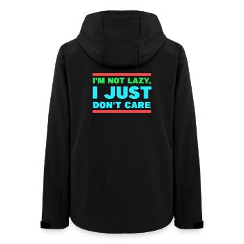 Ist Mir Egal Chill Statement Haltung Gleichgültig - Frauen Recycelte Softshelljacke von Stanley/Stella - Schwarz - Hinten - AI Model Female 172 light (172cm)