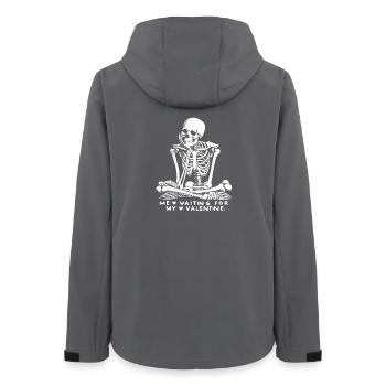 me waiting for my valentine -single ugly valentine - Frauen Recycelte Softshelljacke von Stanley/Stella - Anthrazit - Hinten - AI Model Female 172 light (172cm)