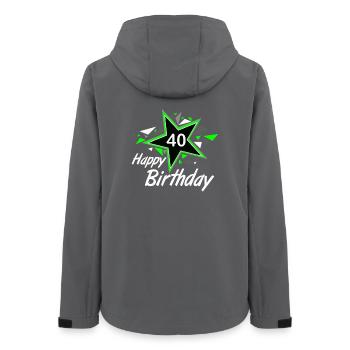 40.Geburtstag , 40 Happy Birthday Star 40 (25) - Frauen Recycelte Softshelljacke von Stanley/Stella - Anthrazit - Hinten - AI Model Female 172 light (172cm)