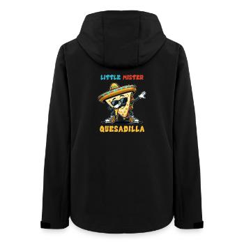 Little Mister Quesadilla Food Dabbing Mexico - Women’s Recycled Softshell Jacket by Stanley/Stella - black - Back - AI Model Female 172 light (172cm)