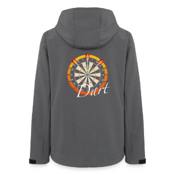 Dart - Frauen Recycelte Softshelljacke von Stanley/Stella - Anthrazit - Hinten - AI Model Female 172 light (172cm)