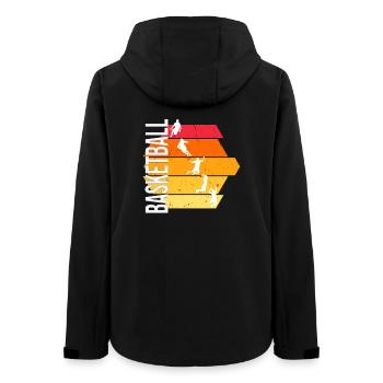 Basketball - Frauen Recycelte Softshelljacke von Stanley/Stella - Schwarz - Hinten - AI Model Female 172 light (172cm)