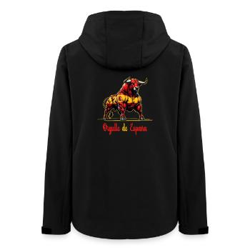 Le design du drapeau de la fierté de l'Espagne - Veste softshell femme recyclée Stanley/Stella - noir - Dos - AI Model Female 172 light (172cm)