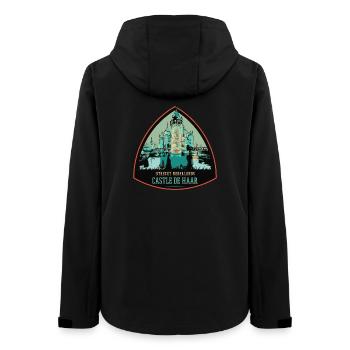 Haar Castle: Dutch Elegance - Women’s Recycled Softshell Jacket by Stanley/Stella - black - Back - AI Model Female 172 light (172cm)