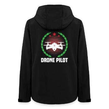 Drohnen-Pilot - Frauen Recycelte Softshelljacke von Stanley/Stella - Schwarz - Hinten - AI Model Female 172 light (172cm)