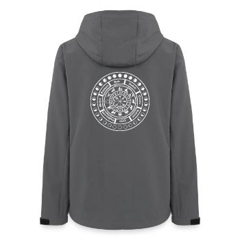 Wheel of the Year (W) - Women’s Recycled Softshell Jacket by Stanley/Stella - anthracite - Back - AI Model Female 172 light (172cm)