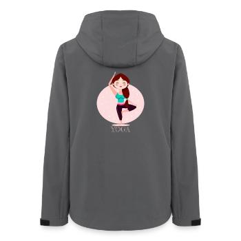 Yoga Girl - Women’s Recycled Softshell Jacket by Stanley/Stella - anthracite - Back - AI Model Female 172 light (172cm)