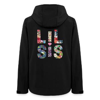 LIL SIS - Soeur - Petite Soeur - Look de partenaire - Veste softshell femme recyclée Stanley/Stella - noir - Dos - AI Model Female 172 light (172cm)