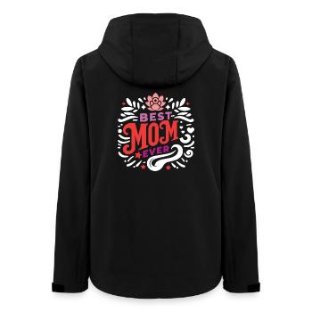Beste Mutter aller Zeiten - Frauen Recycelte Softshelljacke von Stanley/Stella - Schwarz - Hinten - AI Model Female 172 light (172cm)