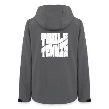 Tennis de table avec batte de tennis de table Ping Pong - Veste softshell femme recyclée Stanley/Stella - charbon - Dos - AI Model Female 172 light (172cm)