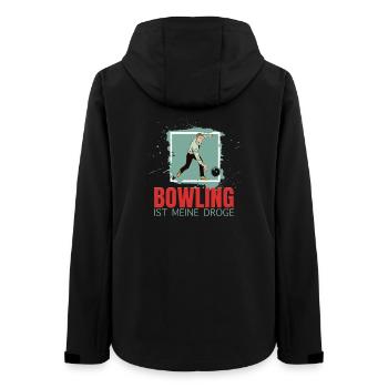Bowling ist meine Droge - Frauen Recycelte Softshelljacke von Stanley/Stella - Schwarz - Hinten - AI Model Female 172 light (172cm)