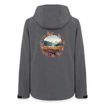 Faithful to the End - Frauen Recycelte Softshelljacke von Stanley/Stella - Anthrazit - Hinten - AI Model Female 172 light (172cm)