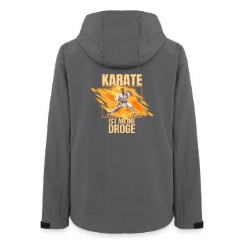 Karate ist meine Droge - Frauen Recycelte Softshelljacke von Stanley/Stella - Anthrazit - Hinten - AI Model Female 172 light (172cm)
