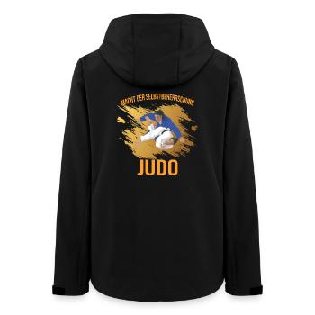 Macht der Selbstbeherrschung - Judo - Frauen Recycelte Softshelljacke von Stanley/Stella - Schwarz - Hinten - AI Model Female 172 light (172cm)
