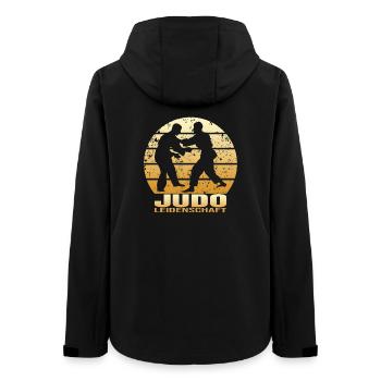 Judo Leidenschaft - Frauen Recycelte Softshelljacke von Stanley/Stella - Schwarz - Hinten - AI Model Female 172 light (172cm)