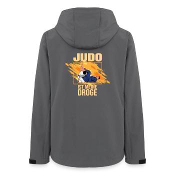 Judo ist meine Droge - Frauen Recycelte Softshelljacke von Stanley/Stella - Anthrazit - Hinten - AI Model Female 172 light (172cm)