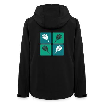 Dart Design - Frauen Recycelte Softshelljacke von Stanley/Stella - Schwarz - Hinten - AI Model Female 172 light (172cm)