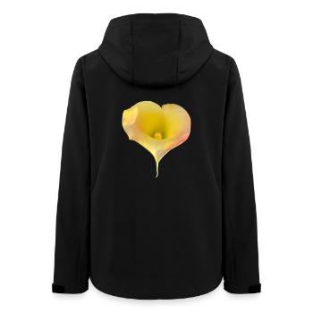 GELBE CALLA-LILIE - Frauen Recycelte Softshelljacke von Stanley/Stella - Schwarz - Hinten - AI Model Female 172 light (172cm)