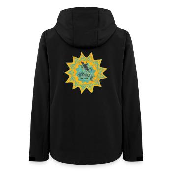 Can Picafort Mallorca Sonne - Frauen Recycelte Softshelljacke von Stanley/Stella - Schwarz - Hinten - AI Model Female 172 light (172cm)