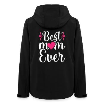 Beste Mutter aller Zeiten - Frauen Recycelte Softshelljacke von Stanley/Stella - Schwarz - Hinten - AI Model Female 172 light (172cm)