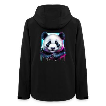Panda - Frauen Recycelte Softshelljacke von Stanley/Stella - Schwarz - Hinten - AI Model Female 172 light (172cm)