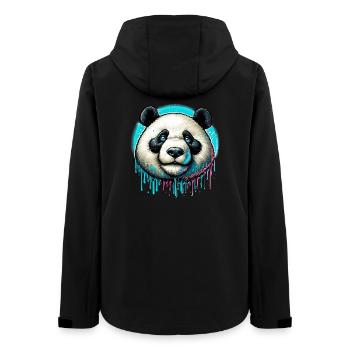Panda - Frauen Recycelte Softshelljacke von Stanley/Stella - Schwarz - Hinten - AI Model Female 172 light (172cm)