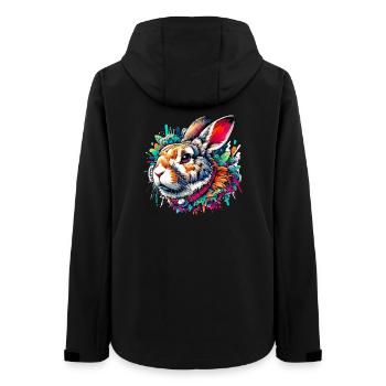 Rabbit - Women’s Recycled Softshell Jacket by Stanley/Stella - black - Back - AI Model Female 172 light (172cm)