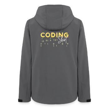 Coden Statement Développeur Programmeur Scripting - Veste softshell femme recyclée Stanley/Stella - charbon - Dos - AI Model Female 172 light (172cm)