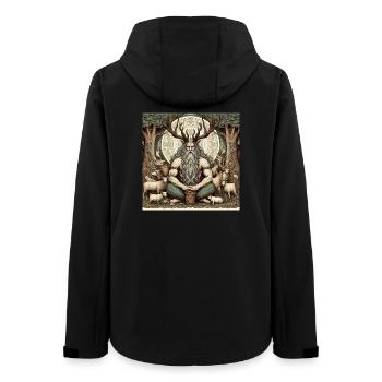 Cernunnos, dieu celte - Veste softshell femme recyclée Stanley/Stella - noir - Dos - AI Model Female 172 light (172cm)